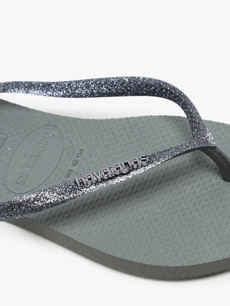 Teenslippers Slim Glitter Ii Havaianas Grijs women 4146975F ander zicht 1